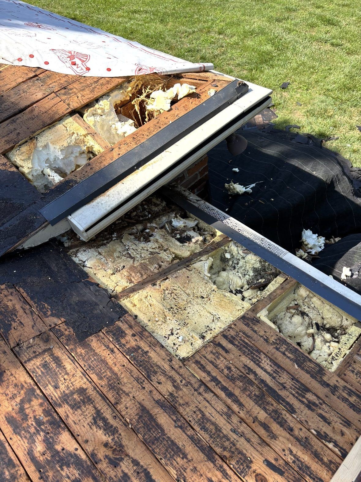 Roof deck repair and replacement in progress in Belle Meade